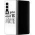 All You Need Is Love BW Galaxy Z Fold4 5G Skin